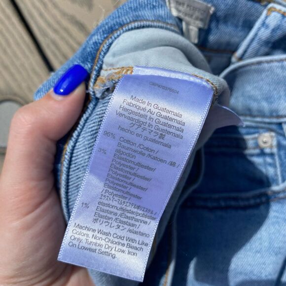 Madewell the perfect vintage jean size 27/4 light wash distressed high rise - Picture 6 of 8